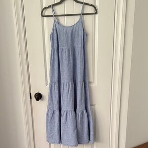 beachlunchlounge Light Blue Striped Maxi Dress